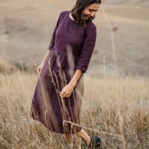 Pyne & Smith No. 19 Linen Dress in Thistle Flower